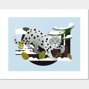 Snow Leopard Posters and Art